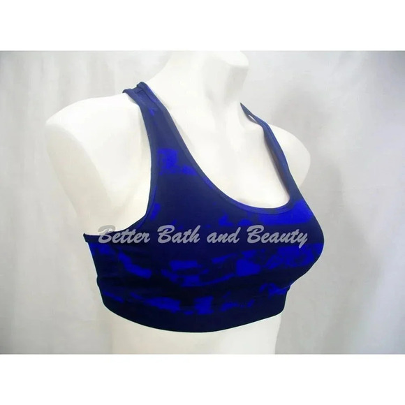 GapFit Gap Fit Wire Free Racerback Bra SMALL Blue & Black New with Tags - Picture 2 of 4
